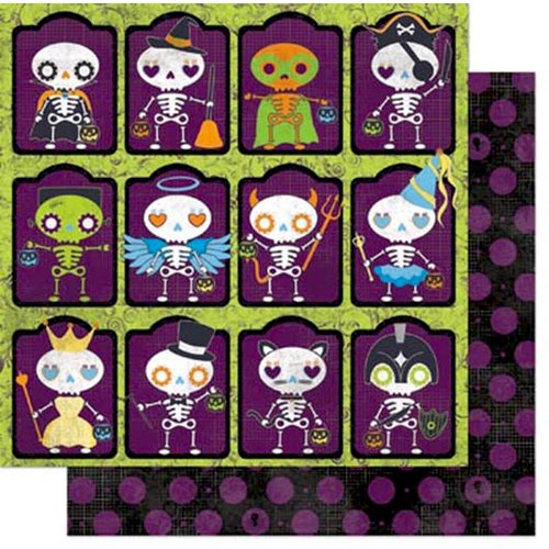 Bo Bunny - Fright Delight Collection - Halloween - 12 x 12 Double Sided Paper - Costume