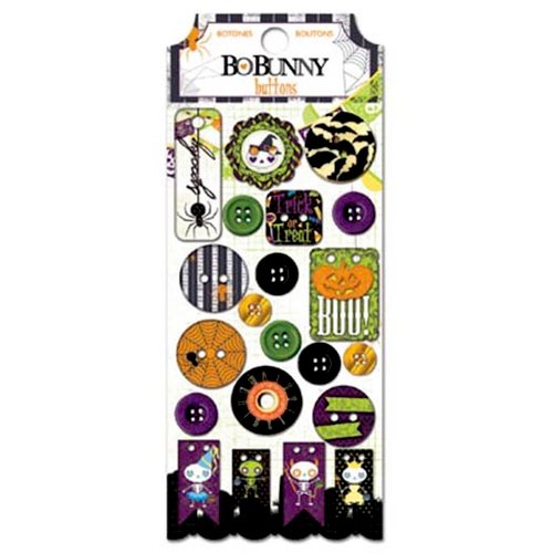 Bo Bunny - Fright Delight Collection - Halloween - Buttons