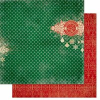 Bo Bunny - Silver and Gold Collection - Christmas - 12 x 12 Double Sided Paper - The List