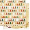 Bo Bunny - Silver and Gold Collection - Christmas - 12 x 12 Double Sided Paper - Trees