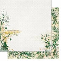 Bo Bunny - Silver and Gold Collection - Christmas - 12 x 12 Double Sided Paper - Winter