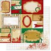 Bo Bunny - Silver and Gold Collection - Christmas - 12 x 12 Double Sided Paper - Yuletide