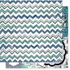Bo Bunny - Zip-a-dee-doodle Collection - 12 x 12 Double Sided Paper - Zig Zag