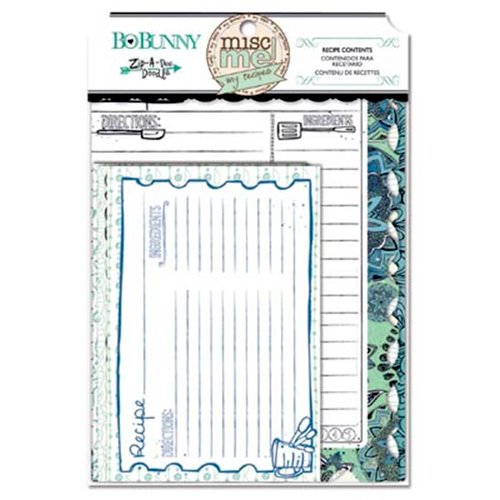 BoBunny - Zip-a-dee-doodle Collection - Misc Me - Recipe Inserts