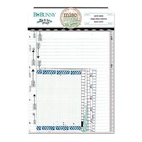 Bo Bunny - Zip-a-dee-doodle Collection - Misc Me - Notepaper Inserts