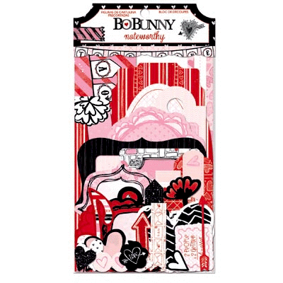 Bo Bunny - Head Over Heels Collection - Noteworthy Journaling Cards