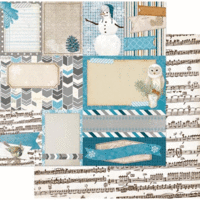 Bo Bunny - Woodland Winter Collection - 12 x 12 Double Sided Paper - Cozy