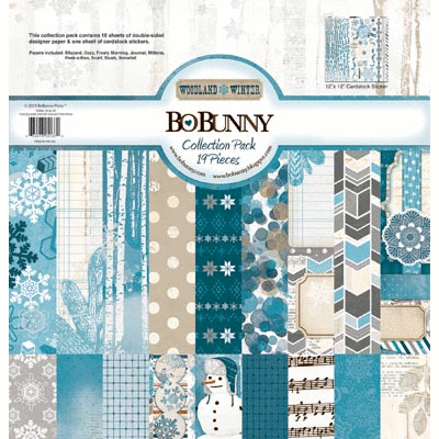Bo Bunny - Woodland Winter Collection - 12 x 12 Collection Pack