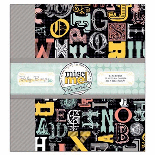 BoBunny - Baby Bump Collection - Misc Me - 12 x 12 Three Ring Binder