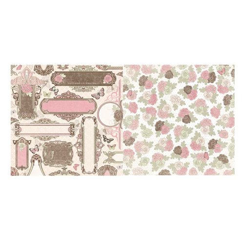 BoBunny - Primrose Collection - 12 x 12 Double Sided Paper - Garden BoBunny - Primrose Collection - 12 x 12 Double Sided Paper - Garden
