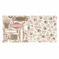 BoBunny - Primrose Collection - 12 x 12 Double Sided Paper - Garden