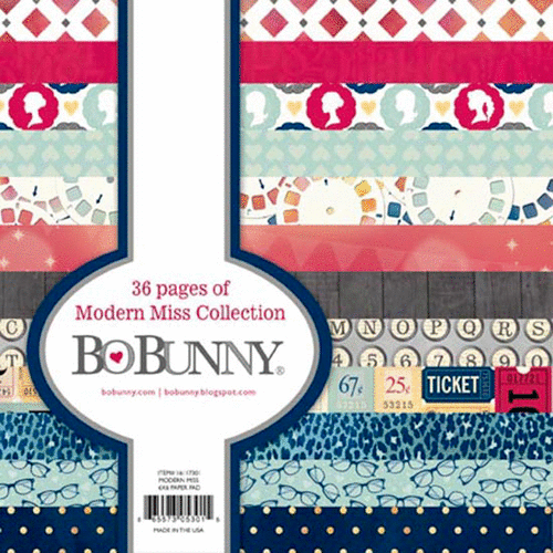Bo Bunny - Modern Miss Collection - 6 x 6 Paper Pad