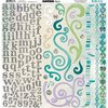 BoBunny - Enchanted Garden Collection - 12 x 12 Cardstock Stickers - Combo