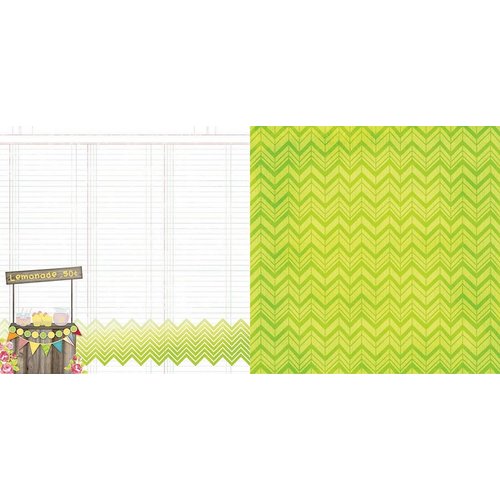 Bo Bunny - Lemonade Stand Collection - 12 x 12 Double Sided Paper - Lemonade Stand