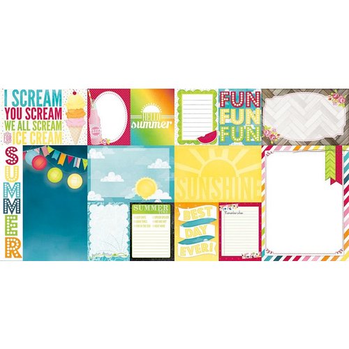 BoBunny - Lemonade Stand Collection - 12 x 12 Double Sided Paper - Staycation
