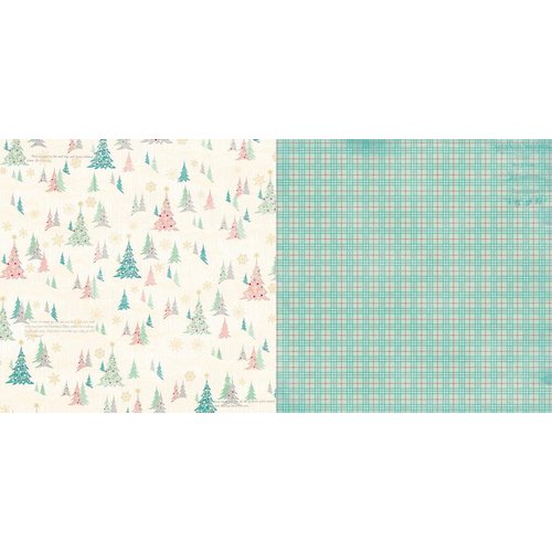 Bo Bunny - Candy Cane Lane Collection - Christmas - 12 x 12 Double Sided Paper - Frosty