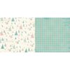 Bo Bunny - Candy Cane Lane Collection - Christmas - 12 x 12 Double Sided Paper - Frosty