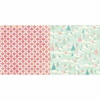 Bo Bunny - Candy Cane Lane Collection - Christmas - 12 x 12 Double Sided Paper - Sleigh Ride
