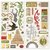 Bo Bunny - Christmas Collage Collection - Chipboard Stickers