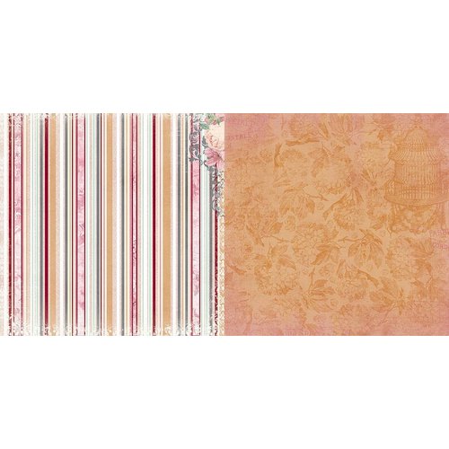 BoBunny - Madeleine Collection - 12 x 12 Double Sided Paper - Stripe