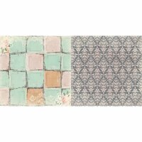Bo Bunny - Madeleine Collection - 12 x 12 Double Sided Paper - Tiles