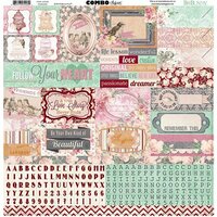 BoBunny - Madeleine Collection - 12 x 12 Cardstock Stickers - Combo