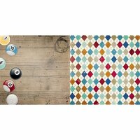 BoBunny - Wild Card Collection - 12 x 12 Double Sided Paper - Billiards