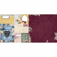 BoBunny - Rose Cafe Collection - 12 x 12 Double Sided Paper - French Roast