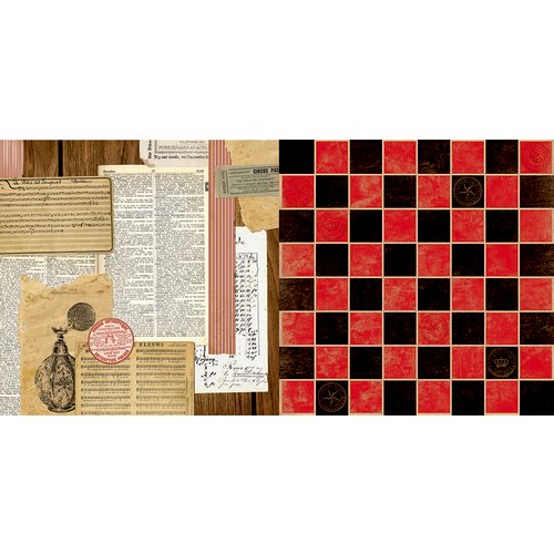 BoBunny - Star-Crossed Collection - 12 x 12 Double Sided Paper - Vanity