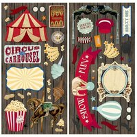 BoBunny - Carnival Collection - Chipboard Stickers