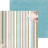 BoBunny - Garden Journal Collection - 12 x 12 Double Sided Paper - Stripe