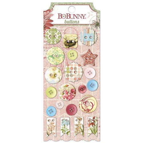 Bo Bunny - Garden Journal Collection - Buttons
