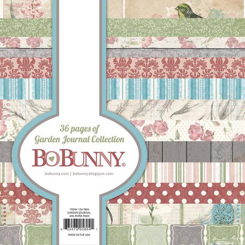 BoBunny - Garden Journal Collection - 6 x 6 Paper Pad