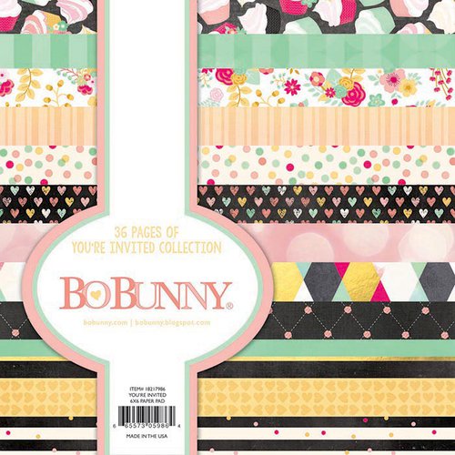 BoBunny - Youre Invited Collection - 6 x 6 Paper Pad