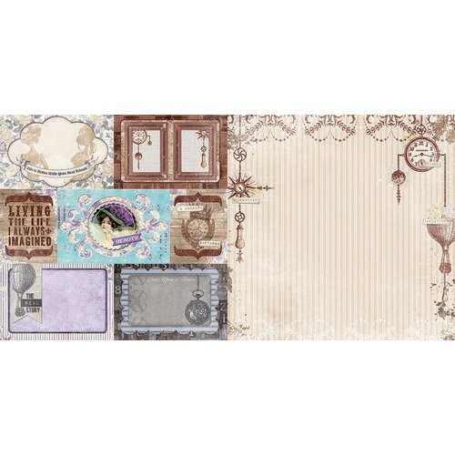 BoBunny - Penny Emporium Collection - 12 x 12 Double Sided Paper - Captured