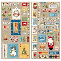 BoBunny - Dear Santa Collection - Christmas - Chipboard Stickers