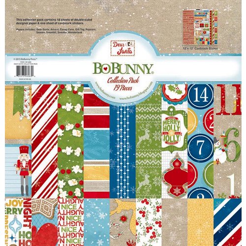 BoBunny - Dear Santa Collection - Christmas - 12 x 12 Collection Pack