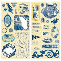 BoBunny - Genevieve Collection - Chipboard Stickers