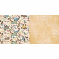 BoBunny - Provence Collection - 12 x 12 Double Sided Paper - Porcelain