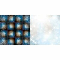Bo Bunny - Sleigh Ride Collection - Christmas - 12 x 12 Double Sided Paper - Flurries