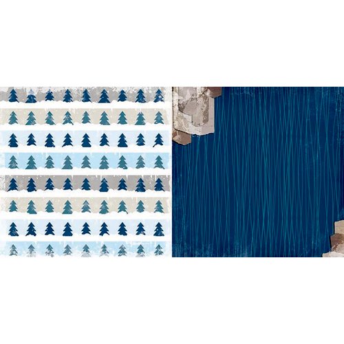 BoBunny - Sleigh Ride Collection - Christmas - 12 x 12 Double Sided Paper - Tranquil