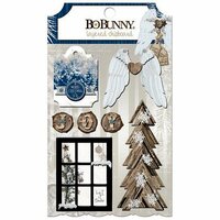 Bo Bunny - Sleigh Ride Collection - Christmas - Layered Chipboard Stickers