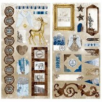 BoBunny - Sleigh Ride Collection - Christmas - Chipboard Stickers