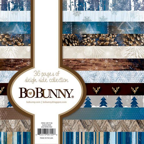 Bo Bunny - Sleigh Ride Collection - Christmas - 6 x 6 Paper Pad