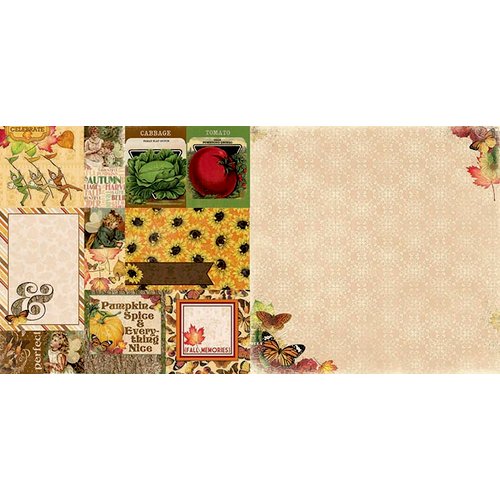 BoBunny - Enchanted Harvest Collection - 12 x 12 Double Sided Paper - Bountiful