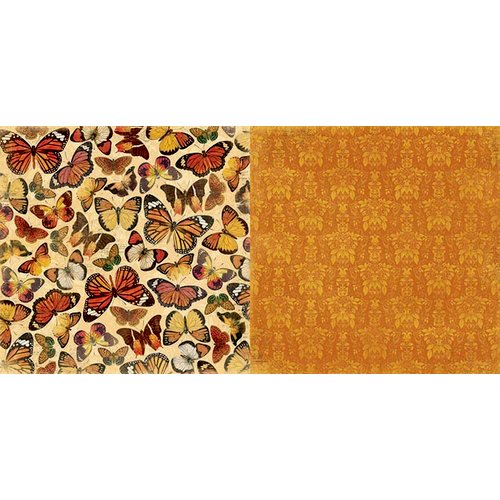 BoBunny - Enchanted Harvest Collection - 12 x 12 Double Sided Paper - Butterflies