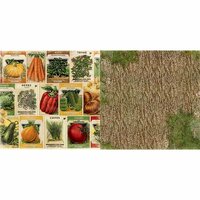 BoBunny - Enchanted Harvest Collection - 12 x 12 Double Sided Paper - Seed Packets