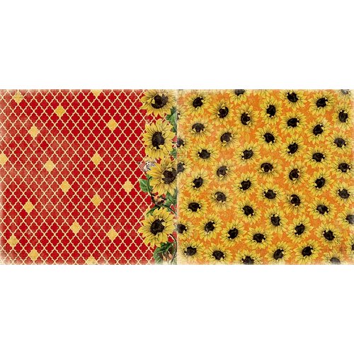 BoBunny - Enchanted Harvest Collection - 12 x 12 Double Sided Paper - Sunflowers
