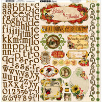 BoBunny - Enchanted Harvest Collection - 12 x 12 Cardstock Stickers - Combo