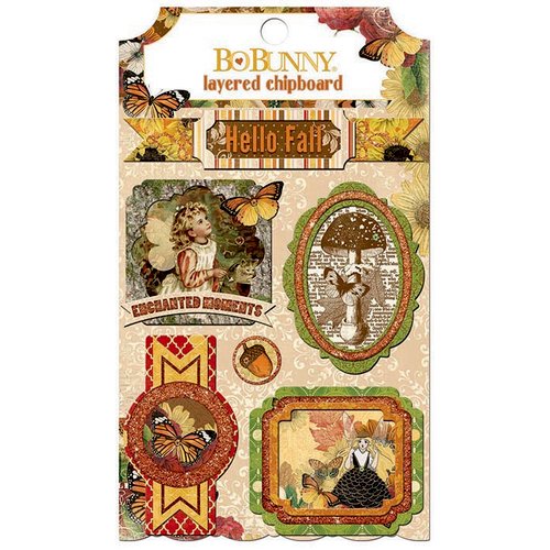 BoBunny - Enchanted Harvest Collection - Layered Chipboard Stickers